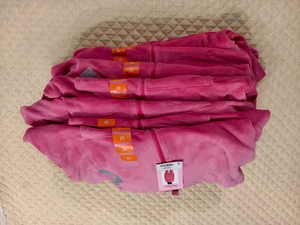 Sudadera con Capucha y Cierre de Cremallera para Mujer, en Felpa, Color Rosa Sólido, Manga Larga, para Otoño, con Bolsillos, Corte Regular, Tejido Transpirable - Product Image 6