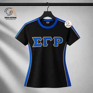เสื้อยืดคอกลม Sigma Gamma Rho สำหรับผู้หญิง ผลิตโดยตรงจากโรงงาน ออกแบบตามสั่ง ระบายอากาศได้ดี เป็นมิตรกับสิ่งแวดล้อม น้ำหนัก 300 กรัม ผ้าฝ้ายพรีเมียม ไม่หดตัว - Product Image 1