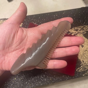 Barra de Masaje de Cuerno de Búfalo Ecológica Hecha a Mano para el Cuidado Personal de la Salud Facial y Corporal, Guasha de Cuerno - Product Image 2