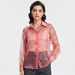 Blusa Transparente con Botones para Mujer, Estilo Urbano, Camisa Transparente Sexy de Verano, Ropa de Noche para Mujer, Camisa Transparente - Product Image 1