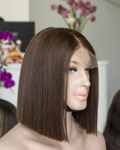 Extensiones humanas vietnamitas de onda recta sedosa de hueso virgen Remy de 8 pulgadas superventas, máquina de doble trama - Product Image 3