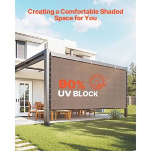 Telo Ombreggiante 90% 3x3,6 m per Pergola con Occhielli in Acciaio Inox 140 GS, Schermo Privacy, Tenda Parasole - Product Image 2