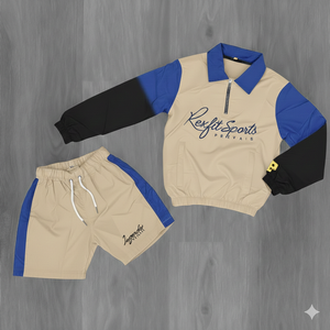 Survêtement de jogging réfléchissant en polyester et coton Rexfit OEM avec logo personnalisé, impression pour hommes, deux pièces, fermeture éclair, coupe-vent pour hommes - Product Image 4