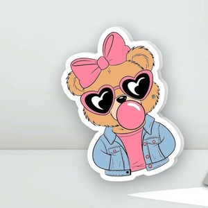<b>Cute</b> <b>Bear</b> Pink Bow Heart Sunglasses Bubble Gum Blue Jacket Summer Acrylic Butterfly Eyelash Extension Palette for Lash Artists - Product Image 3