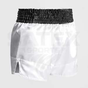 กางเกงมวยไทย MMA ปักโลโก้ตามสั่ง ผ้าโพลีเอสเตอร์ยืด 100% สำหรับทุกเพศ ขายส่ง รับสกรีน - Product Image 3