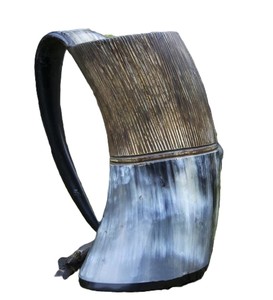 Vintage Finished Buffalo Horn Mug For Party Event Traditional Natural Rustic Viking Beer Mug Tankard <b>Drinkware</b> Cup Bar <b>Accessory</b> - Product Image 6