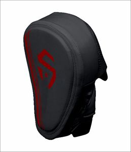 Cible de frappe et de cible de pointage en cuir PU noir et rouge, antidérapante et légère, pour l'entraînement de MMA et de Muay Thai - Product Image 2