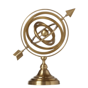 Esfera Armilar Decorativa de Metal, Globo Terráqueo de Sobremesa, Escultura Astronómica Celestial Vintage, Objeto Coleccionable para Oficina, Decoración del Hogar - Product Image 1