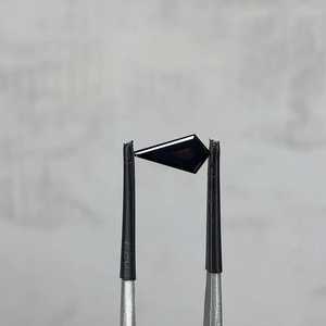 Diamant de laboratoire noir 0,55 CT, 9,61 x 4,81 mm, taille Kite, diamant de laboratoire cultivé, diamant de laboratoire de couleur fantaisie pour bague de fiançailles - Product Image 1