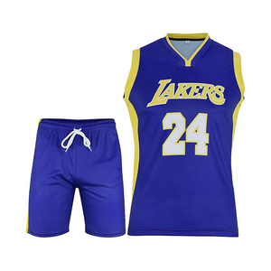 Tenues de basketball en polyester, maillots et shorts personnalisés, respirants, séchage rapide, design abstrait, ensemble de sublimation pour équipe - Product Image 4