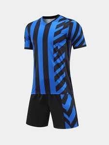 Tenue de football personnalisée de qualité supérieure pour hommes, légère, respirante, séchage rapide, 100% polyester, écologique, ensemble complet pour adultes - Product Image 3