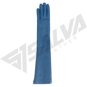 Opera Length sheep Leather <b>Gloves</b> 50cm <b>Touchscreen</b> Eco-Friendly Breathable Winter Warm Plain Style Outdoor Fashion Four - Product Image 3