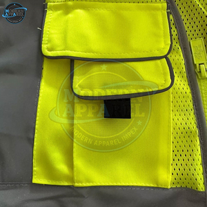 Chaleco de seguridad reflectante de alta calidad para trabajadores, chaleco de seguridad transpirable de alta visibilidad con color personalizado, chaleco de trabajo de seguridad. - Product Image 5