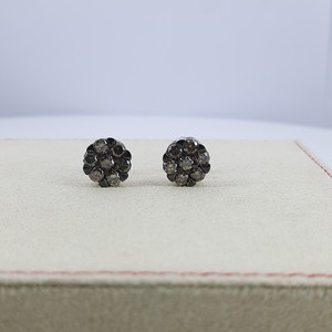2.20 Cttw Brown Diamond Stud <b>Earrings</b> 925 Sterling Silver, Round Cut Natural Diamond <b>Earrings</b> for Women, Push <b>Back</b> - Product Image 3
