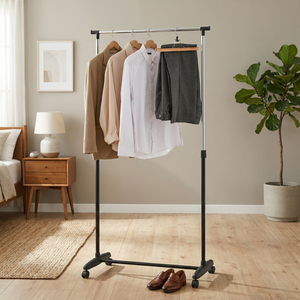 Vente en gros bricolage rangement à domicile chambre à coucher en métal vêtements suspendus support moderne extensible Taiwan meubles de maison fabricant vente - Product Image 5