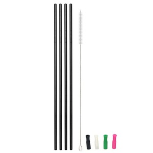 Pailles réutilisables en acier inoxydable de qualité supérieure, accessoires de boisson durables pour les boissons modernes - Product Image 2
