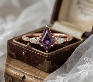Sparking Luxury Jewelry CZ Diamond <b>Crystal</b> lozenge cut Stainless Steel 18K Gold Plated Geometric Gemstone Women <b>Rings</b> - Product Image 4
