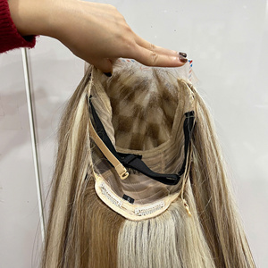 Peluca de Cabello Humano con Frente de Encaje de 26 Pulgadas, Color Piano, con Base de Seda 4x4 y Cuero Cabelludo Falso, para Mujer, Tendencia Actual - Product Image 1