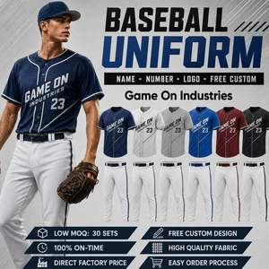 Tenue d'équipe sportive personnalisée entièrement sublimée, de bonne qualité, au meilleur prix, tissu respirant, uniforme de baseball - Product Image 1
