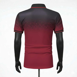Polo pour hommes en polyester et coton, uni, vierge, prix usine, avec logo personnalisé imprimé, grandes tailles, polos personnalisés - Product Image 2