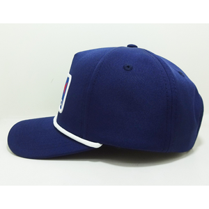 Casquette en gros à 5 panneaux avec patch brodé, de haute qualité, profilé, structurée et visière légèrement courbée - Product Image 3