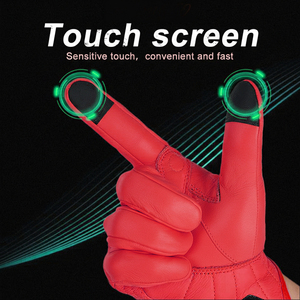 Gants de moto en cuir haute performance, respirants, coupe-vent, ajustement sûr pour la course, le sport, le cyclisme, les déplacements quotidiens et les sorties du week-end - Product Image 6