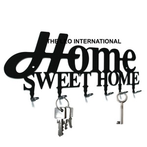 Classic Wholesale Keys Words Wall Decorative Key Holder 5 <b>Hooks</b> Towel Hanger Easy to Install Bathroom Accessories <b>Hooks</b> & <b>Rails</b> - Product Image 4