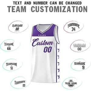 Conjunto de Camisetas y Pantalones Cortos de Baloncesto Personalizados, Logotipo Personalizado del Equipo del Club Universitario, Número y Nombre, Ropa Deportiva para Gimnasio y Entrenamiento, 100% Poliéster - Product Image 4