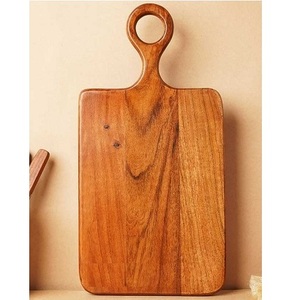 Fancy Design Natural Wooden Chopping Board Natural Color Cutting Board for <b>Tabletop</b> Vegetable Bread & Cheese Board On Sale - Product Image 4