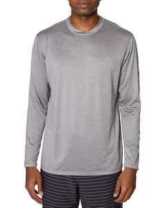 เสื้อยืดแขนยาวสีเทาสำหรับผู้ชาย ดีไซน์เรียบง่าย เนื้อผ้าระบายอากาศน้ำหนักเบา รับสกรีนโลโก้ ใส่สบายๆ สั่งซื้อจำนวนมากได้ ใช้ได้ทุกฤดู - Product Image 3