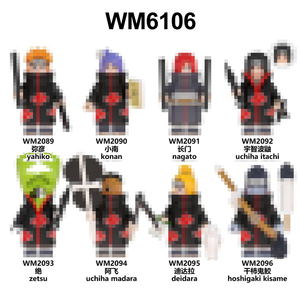 Anime Style Ninja Organization Mini <b>Block</b> Figure <b>Set</b> Custom Compatible <b>Building</b> Brick Character Collection Toy for Kids and Coll - Product Image 1