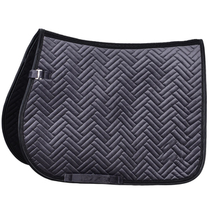 Tapis de selle d'équitation tout usage en toile pour dressage, tapis de selle de compétition avec harnais en cuir - Product Image 5