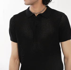 เสื้อโปโลผ้าโพลีเอสเตอร์สีพื้นพิมพ์ลายปักโลโก้ตามสั่ง ราคาประหยัด แห้งเร็ว 100% โพลีเอสเตอร์ สำหรับฤดูร้อน - Product Image 4