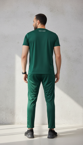 Tenue de sport personnalisée 2026 avec logo, tissu respirant, absorbant la transpiration, séchage rapide, extensible dans quatre directions, coupe ajustée, col rond, style été - Product Image 4