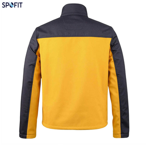 Veste softshell homme bicolore légère, résistante à l'eau, zippée, pour le travail, les activités de plein air et les occasions décontractées - Product Image 2
