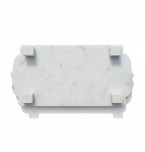 Premium White Marble Serving Tray Luxury Decorative Display Tray Best Selling Tabletop Accent for Living Room Tableware Portable - Product Image 4