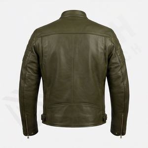 Chaqueta de Motociclista de Cuero Genuino para Hombre de la Mejor Calidad, Nueva Colección de Invierno, Chaquetas de Motocicleta con Protecciones Desmontables Personalizadas - Product Image 2
