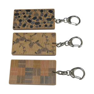 Decorative Wood Cube <b>Key</b> Ring <b>Key</b> <b>Chain</b> Durable Gift and Promotion - Product Image 4