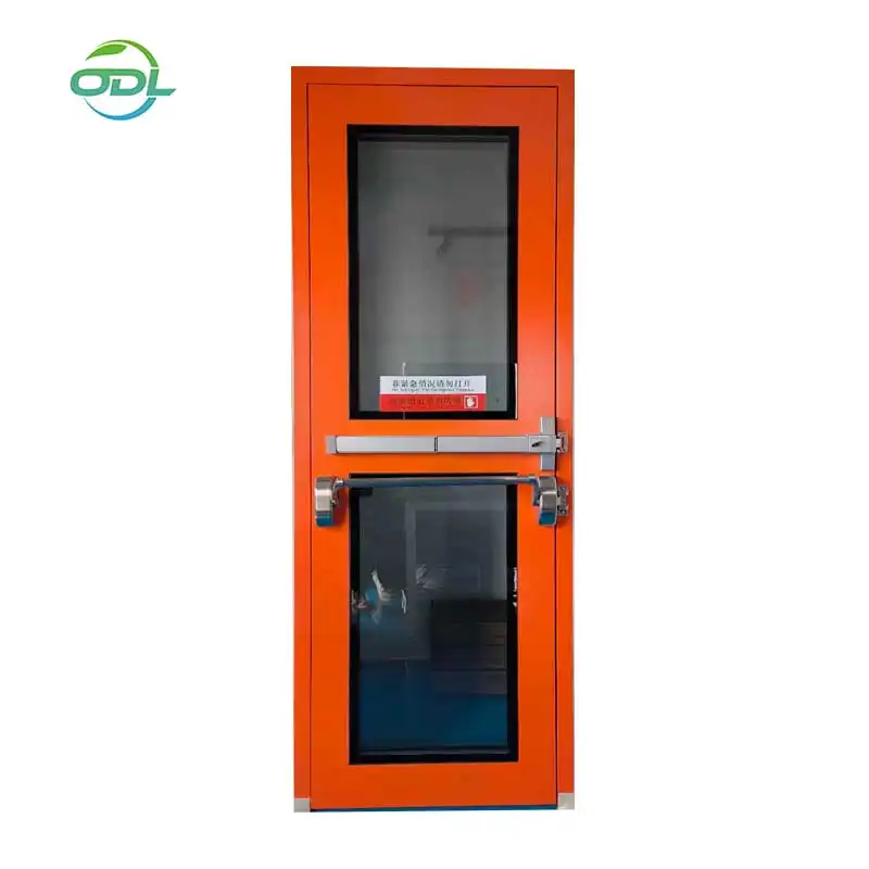 Gmp Modular Clean Room Steel Door Industrial Food Cleanroom Factory Push Door for Hospital Lab Cleanroom Door