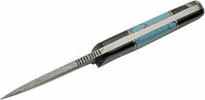 Cuchillo de Caza de Acero de Damasco Hecho a Mano con Mango de Resina Epoxi de 8 Pulgadas, OEM/ODM, Garantía de 3 Años - Product Image 4