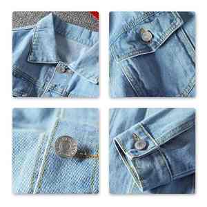 แจ็คเก็ตยีนส์ผู้ชายรุ่นใหม่ ดีไซน์ทันสมัย สำหรับฤดูหนาว มีกระเป๋า แต่งขาด  กระดุมหน้า  ไซส์ผู้ใหญ่ - Product Image 6