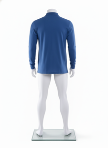 Chemise Premium pour Homme, Décontractée, Unie, à Manches Longues, Boutonnée, Tricotée, avec Logo Imprimé sur le Devant, en Mélange de Coton Respirant 200g - Product Image 6