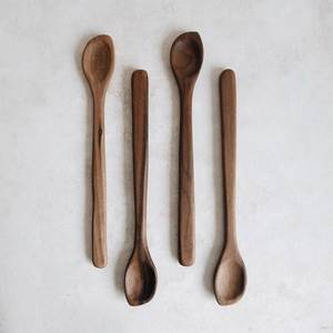 Long Handle Wooden <b>Serving</b> <b>Spoon</b> Classic Design Eco-Friendly Gift Use Handmade Mirror Polish 3mm Thickness - Product Image 3
