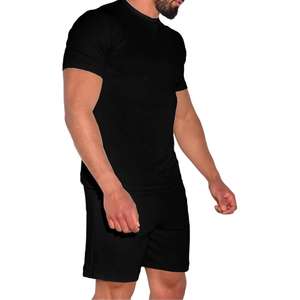 Conjunto de Camiseta y Pantalones Cortos Personalizados de Moda con Logotipo y Diseño Personalizados, Conjuntos Dobles Transpirables de Verano para Hombre, Servicio OEM - Product Image 3