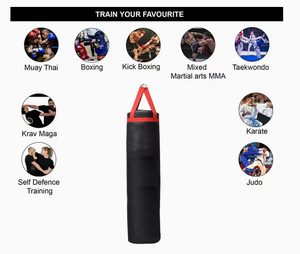 Saco de Boxeo Pesado sin Relleno para Gimnasio en Casa, para Entrenamiento de MMA, Karate, Judo, Muay Thai, Kickboxing y Defensa Personal - Product Image 5