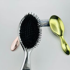 Brosse à cheveux massante à coussin d'air en nylon et poils de sanglier électroplaqués, personnalisable avec logo, haute qualité, pour extensions capillaires, service OEM - Offre Spéciale - Product Image 5