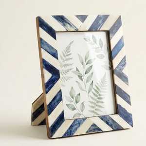 Cadre photo en résine de luxe Aurevella avec incrustation d'os – Support artistique fait main pour souvenirs de mariages et décoration intérieure - Product Image 2