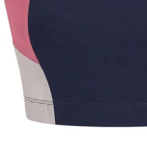 Top Deportivo Corto sin Mangas con Cuello Redondo para Mujer, Color Azul Marino y Rosa, Diseño de Bloques de Color, Ajustado, para Gimnasio, Entrenamiento, Fitness, Yoga - Product Image 5