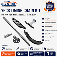 Kit de Cadena de Distribución YS para Motores F20/F30/F45/F48/F56 218i/320i/520i/X1/X2 1.5T/2.0T/2.5T - Juego de Reparación de 7 Piezas de Acero Aleado