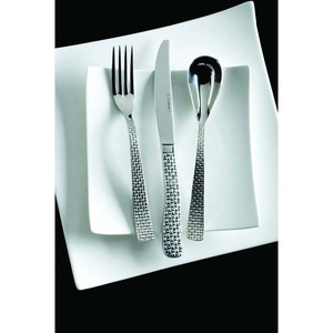 New Look Stainless Steel Silver Flatware Unique Handle Design Luxury Vintage Eco-Friendly <b>Back</b> to School Restaurant Wedding Home - Product Image 5